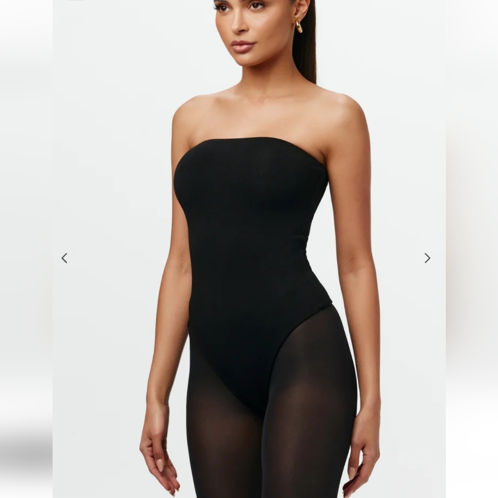 Naked Wardrobe Strapless Thong Bodysuit nwt Size Large